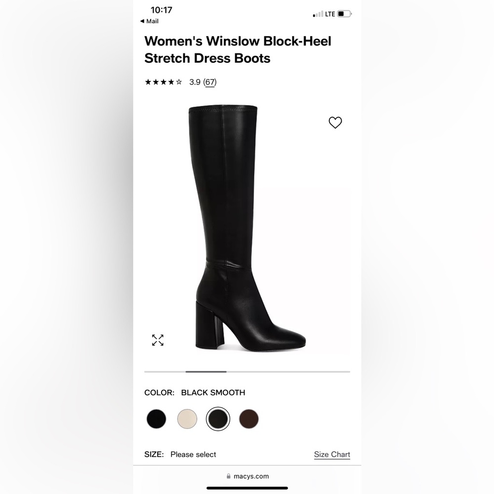 Tall black leather boots